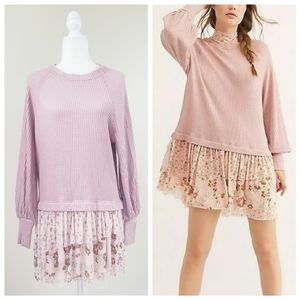 Free People NWT Pearl Mauve Combo Dress Sz. XS